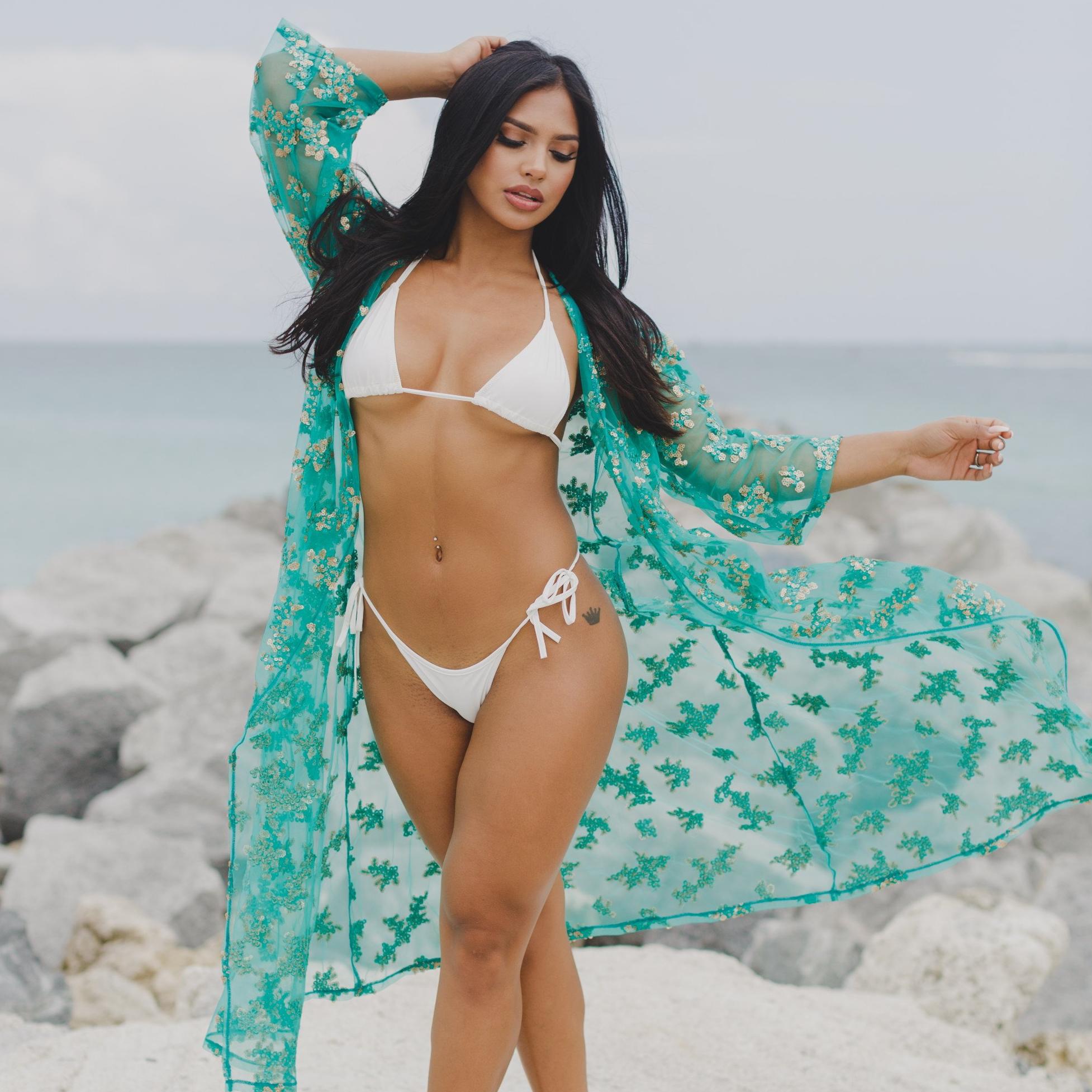 Turquoise Cover-Up Dress